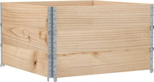 vidaXL Donica ogrodowa, 100x100 cm, lite drewno sosnowe 5