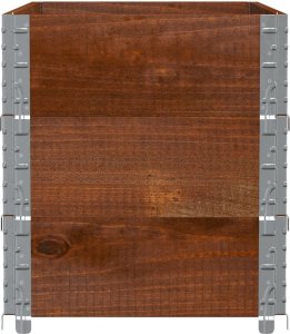 vidaXL Donica ogrodowa, brązowa, 100x50 cm, lite drewno sosnowe 4