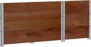 vidaXL Donica ogrodowa, brązowa, 100x50 cm, lite drewno sosnowe 6