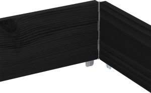 vidaXL Donica ogrodowa, czarna, 150x100 cm, lite drewno sosnowe 7