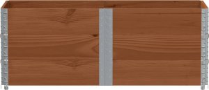 vidaXL Donica ogrodowa, brązowa, 150x50 cm, lite drewno sosnowe 3