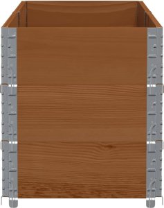 vidaXL Donica ogrodowa, brązowa, 150x50 cm, lite drewno sosnowe 4