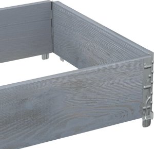 vidaXL Donica ogrodowa, szara, 80x60 cm, lite drewno sosnowe 7