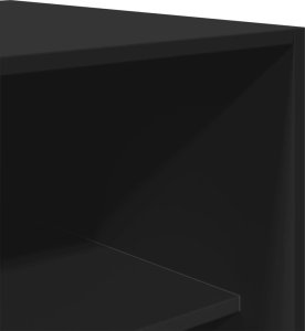 vidaXL Szafa, czarna, 80x50x200 cm, materiał drewnopochodny 7