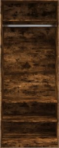 vidaXL Szafa, przydymiony dąb, 80x50x200 cm, materiał drewnopochodny 4