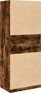 vidaXL Szafa, przydymiony dąb, 80x50x200 cm, materiał drewnopochodny 6