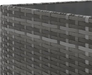 vidaXL 6-cz. zestaw wypoczynkowy do ogrodu, poduszki, szary, rattan PE 9