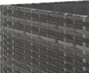 vidaXL 8-cz. zestaw wypoczynkowy do ogrodu, poduszki, rattan PE, szary 10