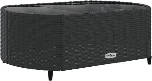 vidaXL 7-cz. zestaw wypoczynkowy do ogrodu, z poduszkami, czarny 5