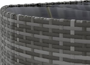 vidaXL 10-cz. zestaw wypoczynkowy do ogrodu, z poduszkami, szary 9