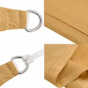 vidaXL Żagiel przeciwsłoneczny, 160 g/m, piaskowy, 3,5x4,5 m, HDPE 6