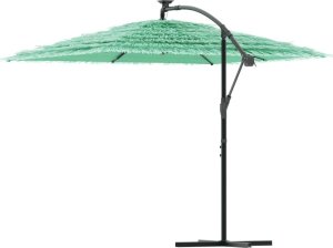 vidaXL Parasol ogrodowy na stalowym słupku, zielony, 246x246x230 cm 5