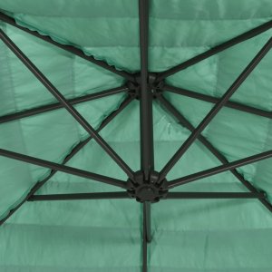 vidaXL Parasol ogrodowy na stalowym słupku, zielony, 246x246x230 cm 9