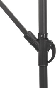 vidaXL Parasol ogrodowy na stalowym słupku, biały, 290x290x238 cm 10