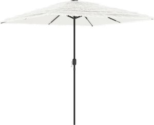 vidaXL Parasol ogrodowy na stalowym słupku, biały, 248x248x248 cm 2