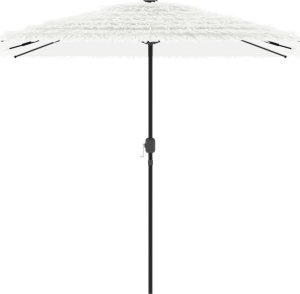vidaXL Parasol ogrodowy na stalowym słupku, biały, 248x248x248 cm 3