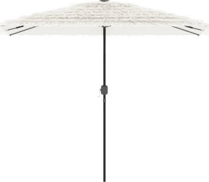 vidaXL Parasol ogrodowy na stalowym słupku, biały, 300x200x250 cm 3