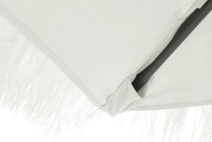 vidaXL Parasol ogrodowy na stalowym słupku, biały, 300x200x250 cm 7