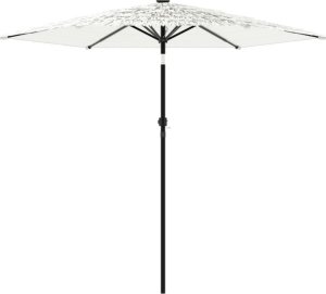 vidaXL Parasol ogrodowy na stalowym słupku, biały, 268x268x226 cm 4