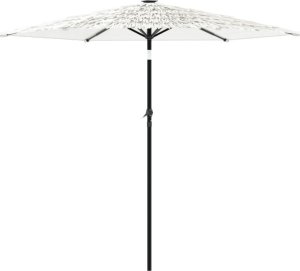 vidaXL Parasol ogrodowy na stalowym słupku, biały, 268x268x226 cm 5