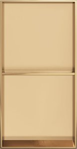 vidaXL Wnęka prysznicowa, szczotkowana, złota, 32x62x9 cm, stal 4