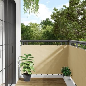 vidaXL Osłona na ogrodzenie, kremowa, 500x90 m, PVC 1