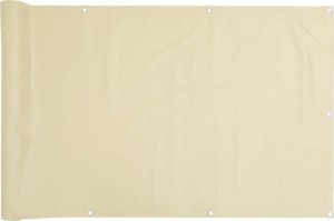 vidaXL Osłona na ogrodzenie, kremowa, 500x90 m, PVC 2