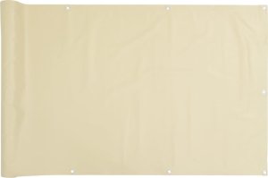 vidaXL Osłona na ogrodzenie, kremowa, 1000x120 m, PVC 2