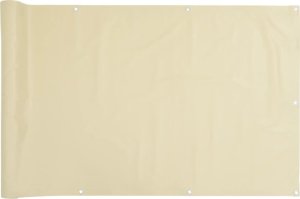 vidaXL Osłona na ogrodzenie, kremowa, 800x120 m, PVC 2
