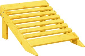 vidaXL Krzesło ogrodowe Adirondack z podnóżkiem, żółte, drewno jodłowe 4