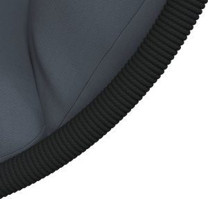 vidaXL Wiszące krzesło kokon ze stojakiem, antracytowe, rattan i stal 7