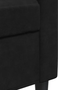 vidaXL Sofa 3-osobowa, czarny, 210 cm, obita aksamitem 7