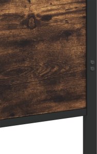 vidaXL Rama łóżka z wezgłowiem i zanóżkiem, przydymiony dąb 80x200 cm 8