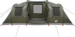 Namiot turystyczny vidaXL Namiot rodzinny tunelowy, 6-osobowy, oliwkowy, wodoszczelny 6