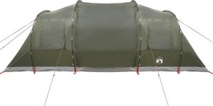 Namiot turystyczny vidaXL Namiot rodzinny tunelowy, 6-osobowy, oliwkowy, wodoszczelny 7