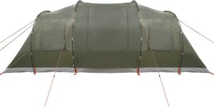 Namiot turystyczny vidaXL Namiot rodzinny tunelowy, 6-osobowy, oliwkowy, wodoszczelny 9