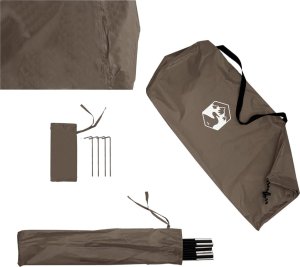 vidaXL Namiot prysznicowy, brązowy, wodoodporny 11