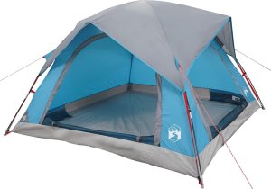 vidaXL Namiot turystyczny, 4-os., niebieski, wodoszczelny 3