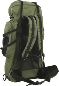 Plecak turystyczny vidaXL Plecak turystyczny, wojskowa zieleń, 60 L, tkanina Oxford 3