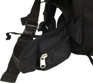 Plecak turystyczny vidaXL Plecak turystyczny, czarny, 60 L, tkanina Oxford 5