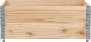 vidaXL Nadstawki paletowe, 2 szt., 100x100 cm, lite drewno sosnowe 3