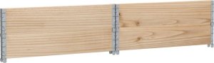 vidaXL Nadstawki paletowe, 2 szt., 100x100 cm, lite drewno sosnowe 6