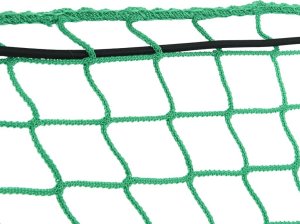 vidaXL Siatka na przyczepę, z elastyczną linką, zielona, 3x3 m, PP 5