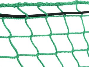 vidaXL Siatka na przyczepę, z elastyczną linką, zielona, 4,5x2,5 m, PP 5