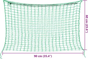 vidaXL Siatki na siano, 2 szt., prostokątne, zielone, 90x60 cm, PP 8