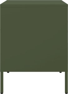 vidaXL Szafki nocne, 2 szt., oliwkowa zieleń, 36x39x50,5 cm, stal 7