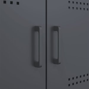 vidaXL Szafka RTV, antracytowa, 68x39x50,5 cm, stalowa 11