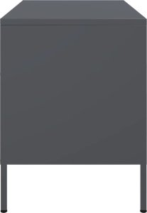 vidaXL Szafka RTV, antracytowa, 68x39x50,5 cm, stalowa 7