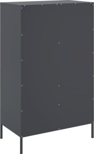 vidaXL Szafka, antracytowa, 68x39x113 cm, stal 8