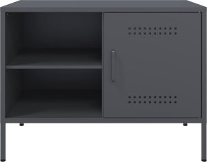 vidaXL Szafki pod TV, 2 szt., antracytowe, 68x39x50,5 cm, stalowe 7